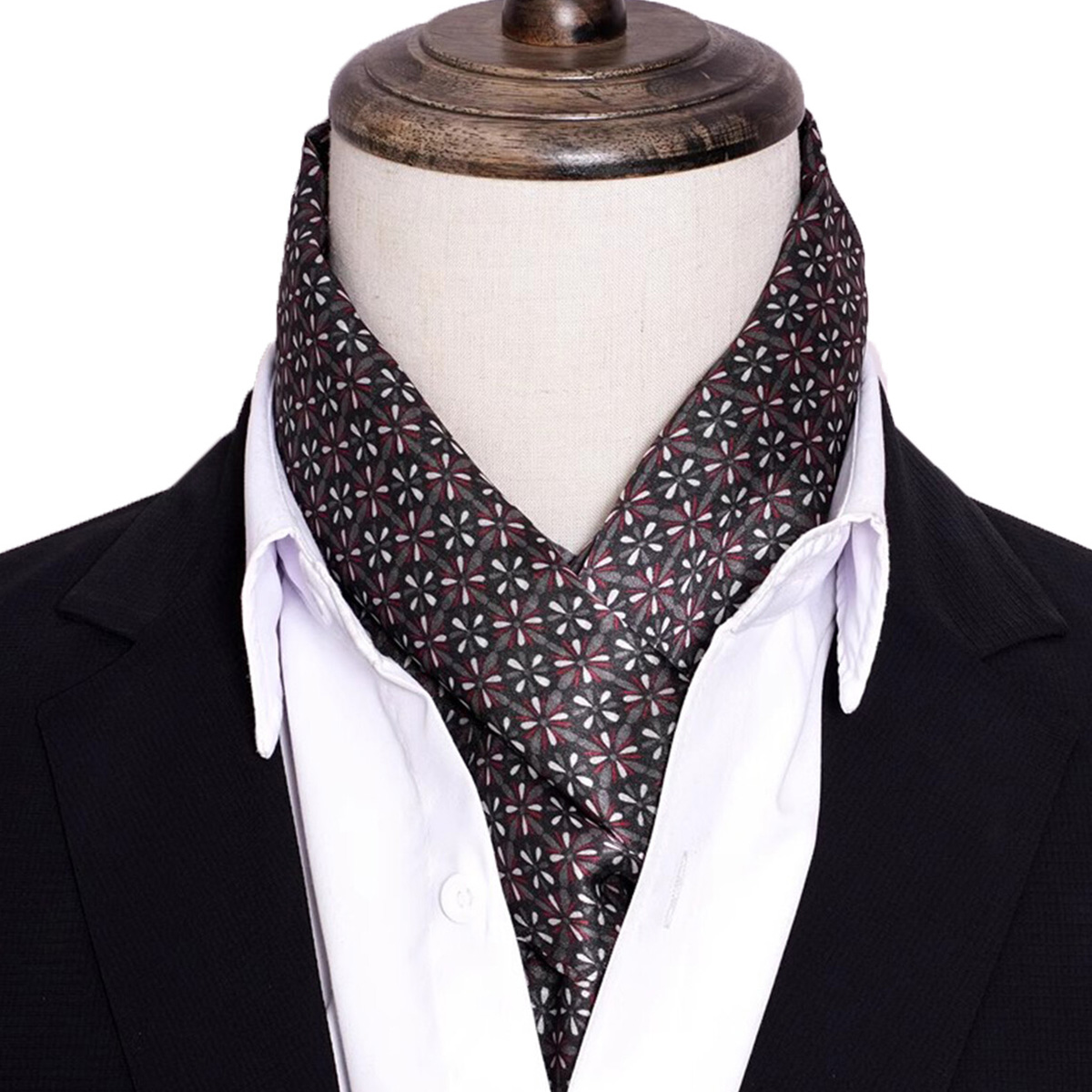 Men Accessories For Neck - Nouveau foulard en soie à rayures