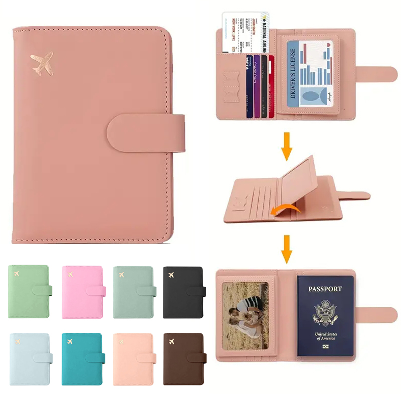 Men'S Accessories Types - Porte-passeport en cuir imperméable avec boucle