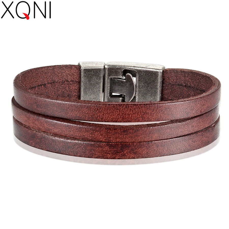 Men Accessories Ethnic - XQNI – Bracelet en cuir PU