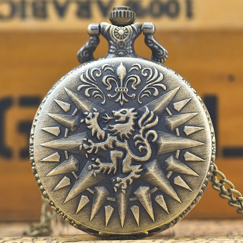Men Accessories List - Montre de poche vintage en bronze,