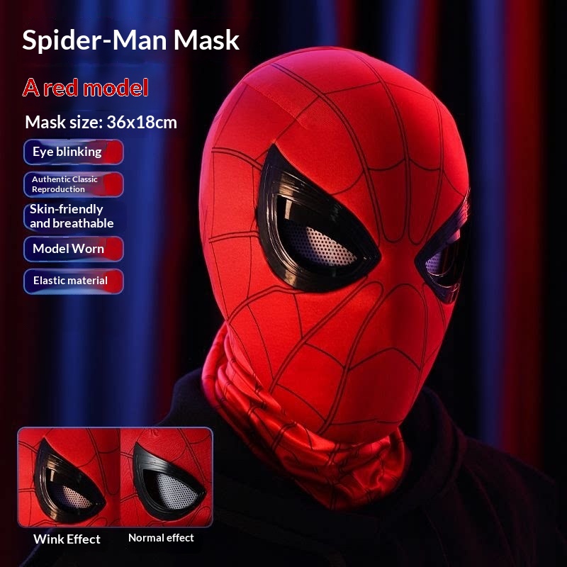 Masque Spider-Man avec yeux mo - Men'S Accessories Display avis et prix
