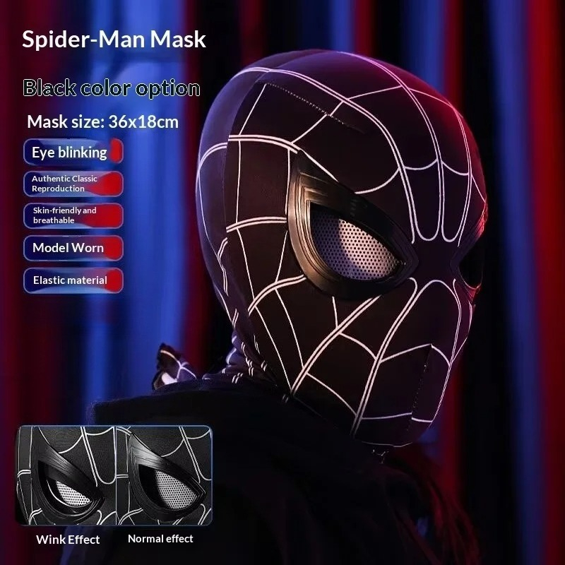 Masque Spider-Man avec yeux mo - Men'S Accessories Display avis et prix