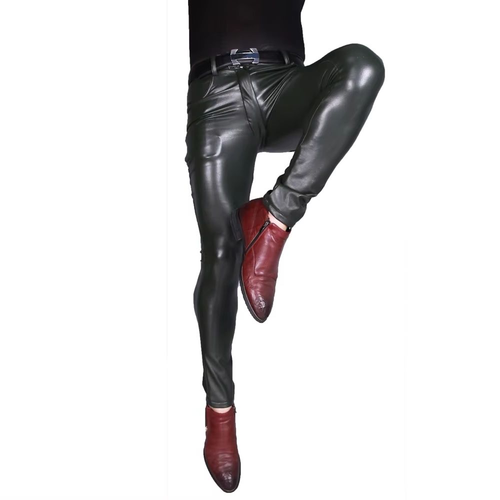 Pantalon Punk en Faux cuir PU  - Men'S Accessories For Jeans avis et prix