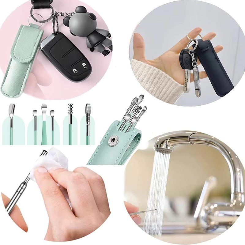 Kit de 6 cure-oreilles en acie - Men'S Accessories Types avis et prix