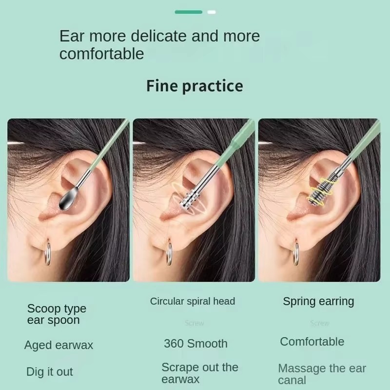 Kit de 6 cure-oreilles en acie - Men'S Accessories Types avis et prix
