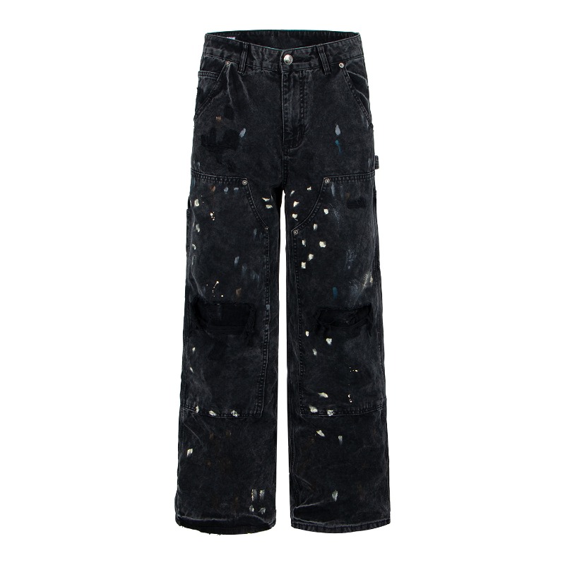 Pantalon en jean déchiré à jam - Men'S Accessories For Jeans avis et prix